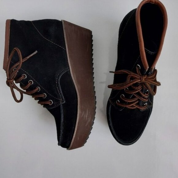 Shellys London Suede Booties Size 6 - Picture 2 of 3